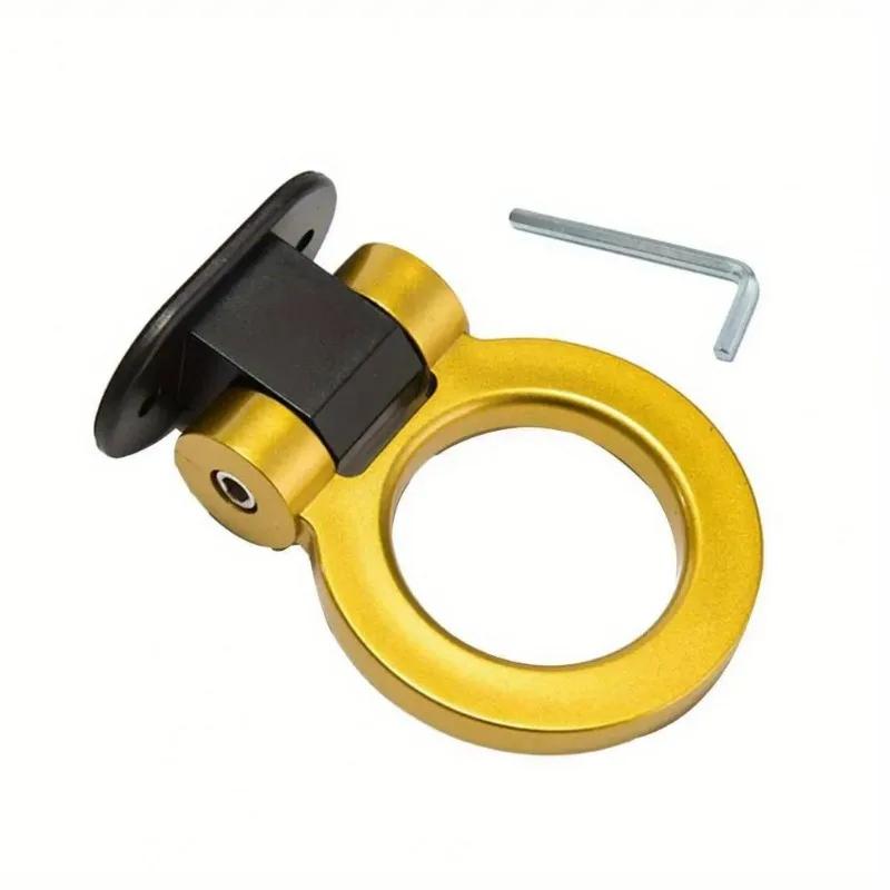 Multi-colored Car Trailer Hooks Sticker Decoration Car Rear Front Trailer Racing Ring Vehicle Towing Hook with Wrenches