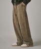 Beodeonteu Basic Wide Corduroy Elastic Pants [Timber]