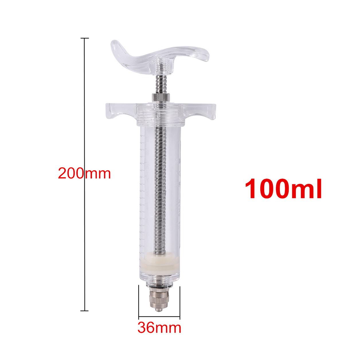 

100ml Pet Birds Feeding Medicine Syringe Kit Stainless Steel Pet Parrot Pigeon Chicks Manual Feeding Syringe Spoon Water Bottle
