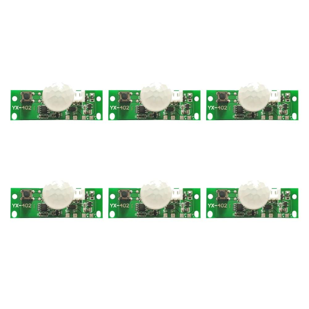 1-10PCS 3.7V Solar Wall Lamp Control Board Night Light Controller Module Infrared Human Body Infrared Sensor Solar Circuit Board