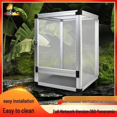 PAYI Aluminium Terrarium för Reptiler: Ventilerad och demonterbar för kameleoner, ödlor och ormar