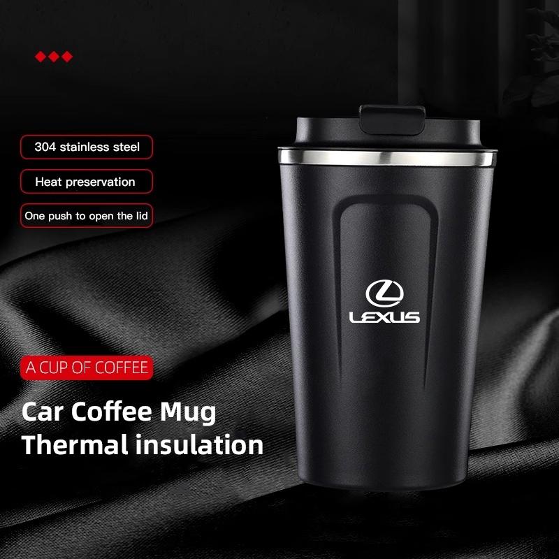 Car Stainless Steel Coffee Thermos Mug Portable Insulated Cup For Lexus F SPORT ES UX 300e GS GX IS LS LX CT LBX NX RX 350h 450h