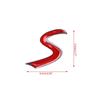 3D Metall S Frontgrill Abzeichen Emblem Aufkleber für Mini für Cooper R50 R52 R53 R56 R Dropshipping