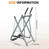 Metal Stair Stepper Home Space Walker Aerobic Stepper with Adjustable Resistance Air Walker Exercise Machine for Women Men