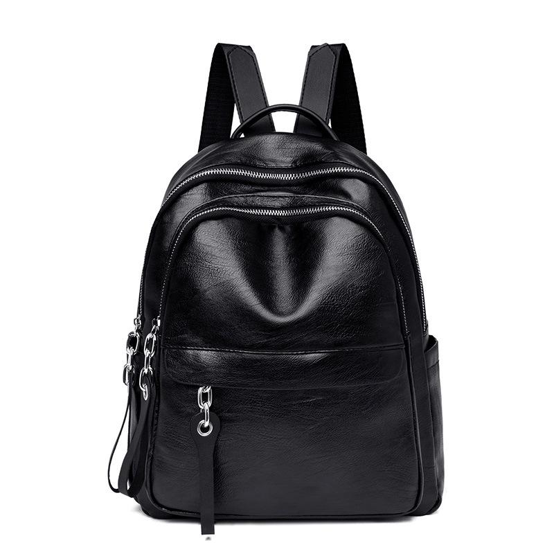 Schoolbag1011 New Korean Backpack Casual Versatile Fashion PU Large Capacity Women's Backpack Women