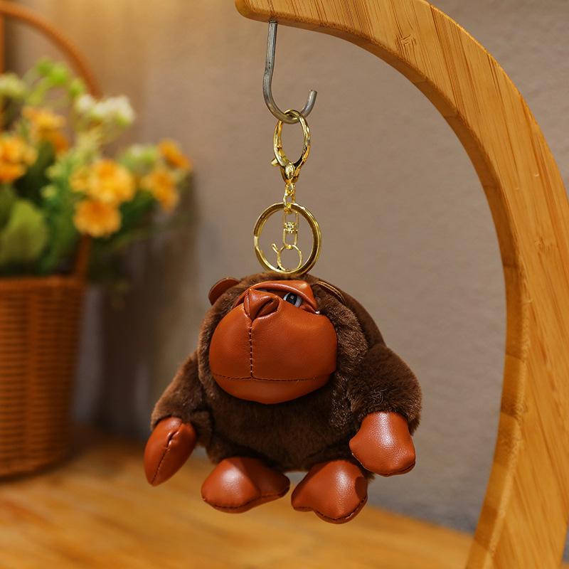 Cartoon 4-inch Pendant Keychain Atmosphere Doll Cute Rabbit Backpack Accessories Grab Machine Doll Boutique