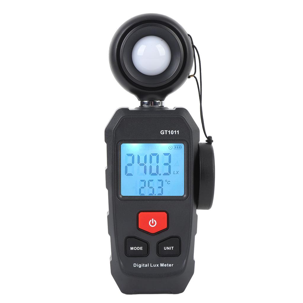 Digital Illuminometer LCD Display 200000Lx Auto Range LU FC Unit Data Storage Luxmeter Light Meter