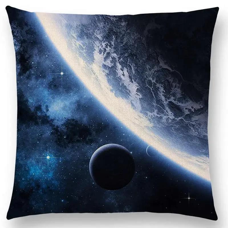 Beautiful Planets  Cushion Cover  Space Home Decor Sofa Throw Pillow Case Aesthetic Pillow Cover Housse De Coussin