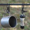 5pcs 2 Styles Binding Buckle Black Creative Development Ribbon New Elastic Rope Hanging Buckle
