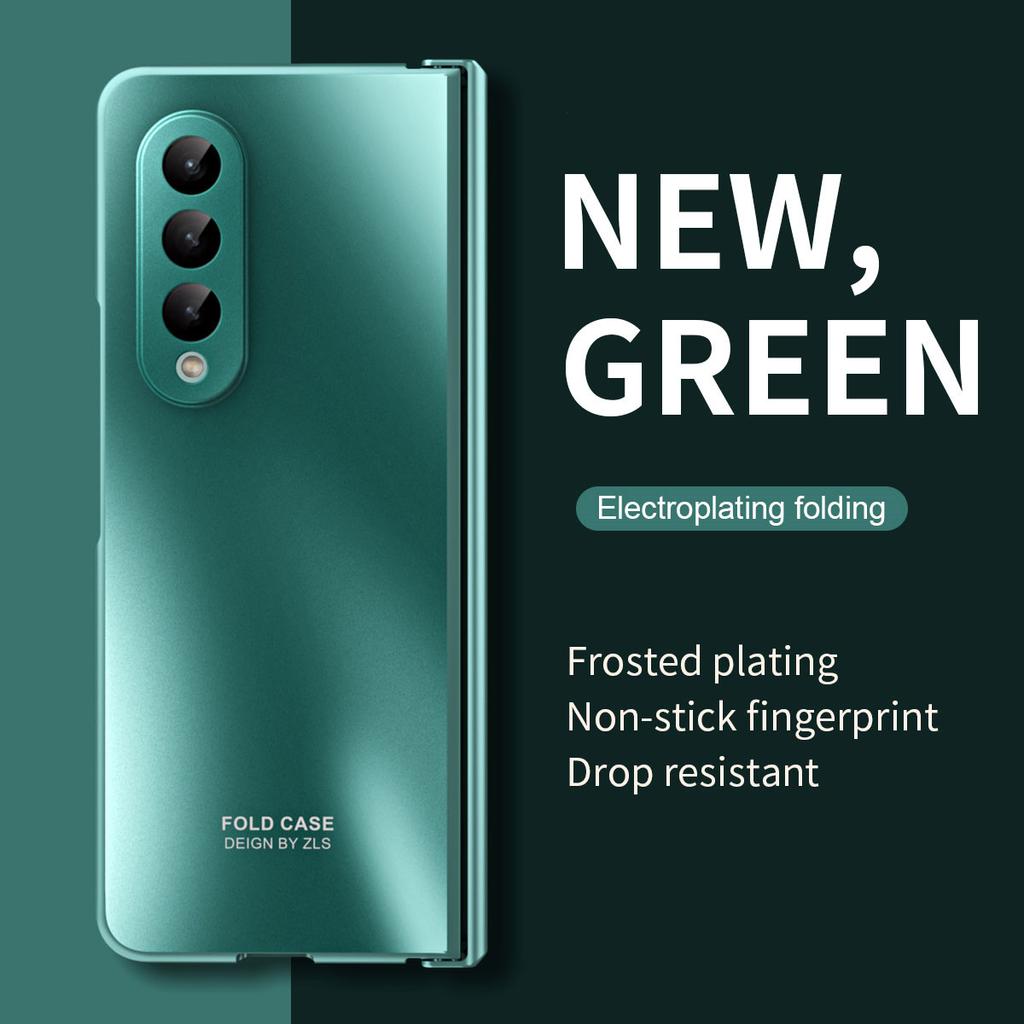 For samsung z fold3 Anti-Knock Plating Bag Folding Veske for Samsung Galaxy Z Fold 3 Fold3 telefontilbehør deksel