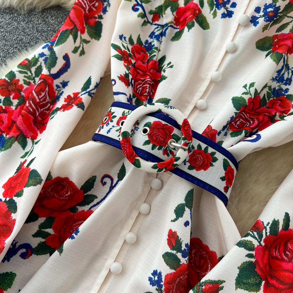 Elegantní Nádherné Květinové Večerní Šaty Dámské Jednoradové Tištěné Dlouhé Společenské Šaty Dámské Ležérní Elegantní Festivalové Oblečení Nové