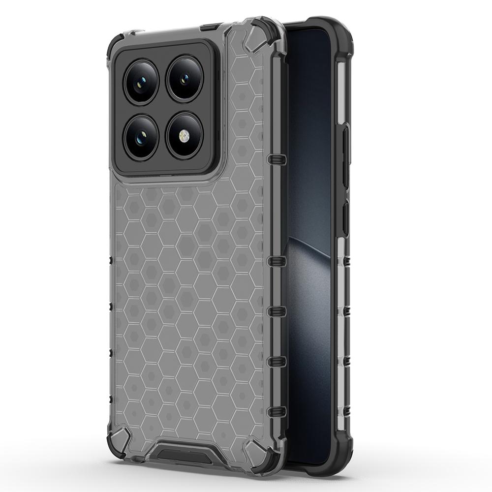 For Xiaomi 14T Pro Case PC+TPU Phone Cover Honeycomb Shape