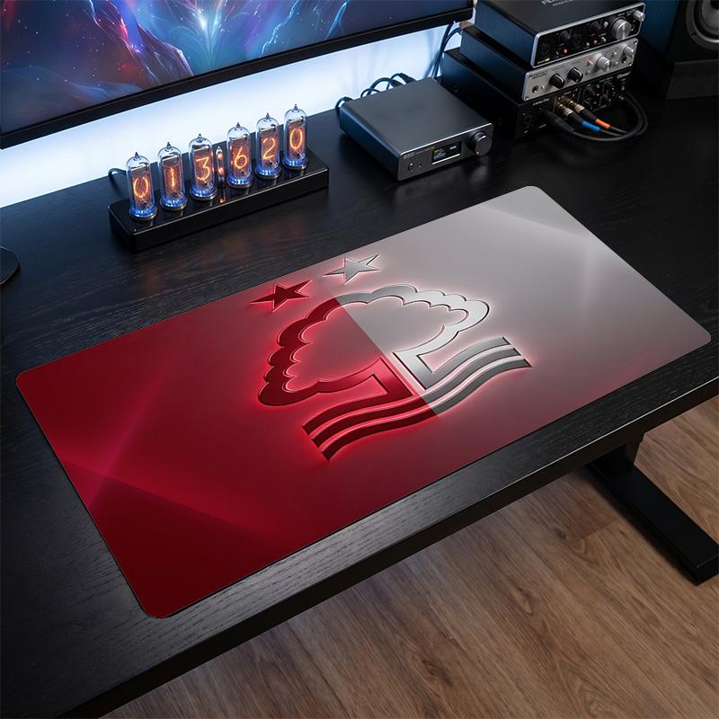 Nottingham Forest Voetbal Print Grote Muispad, Antislip Uitgebreide Gaming Bureau Mat voor Kantoor Thuis