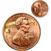 Lincoln Final Penny Collectible Coin,Commemorative Copper and Gold-Tone Souvenir, for History Buffs, Coins Collectors and Inspirational Keepsake (1pc)