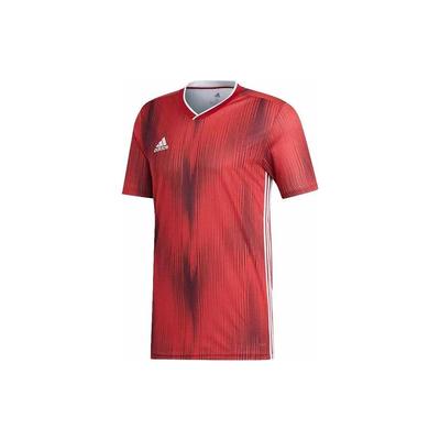 Logo Print Team Jersey Football Short Sleeve T-Shirt Men Tops Red DP3531