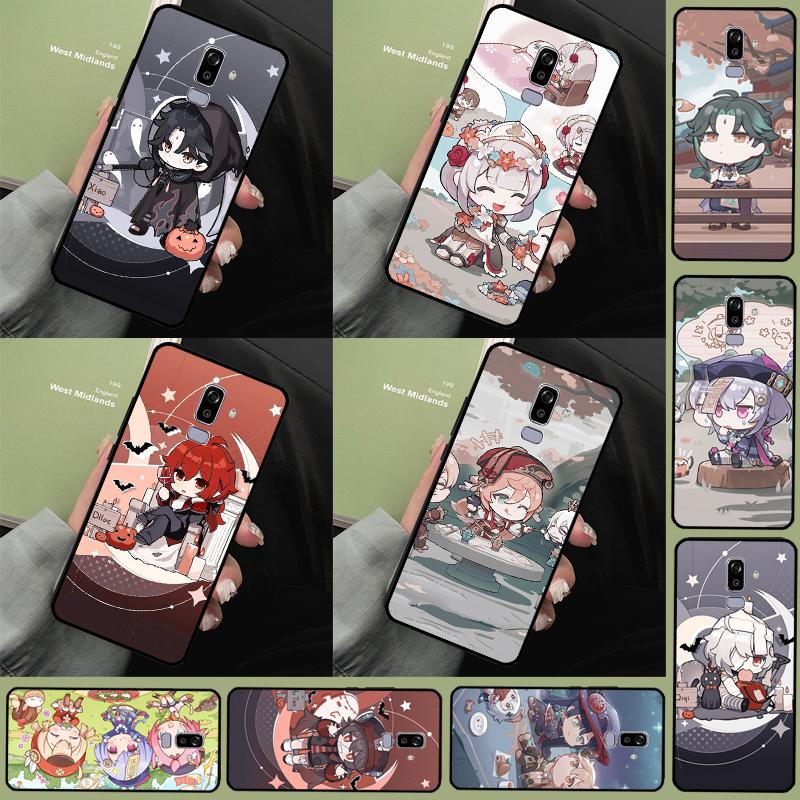 Genshin Impact Chibi Case For Samsung Galaxy J8 2018 A7 A9 A6 A8 J4 J6 Plus J1 A3 A5 2016 J3 J5 J7 2017 Cover