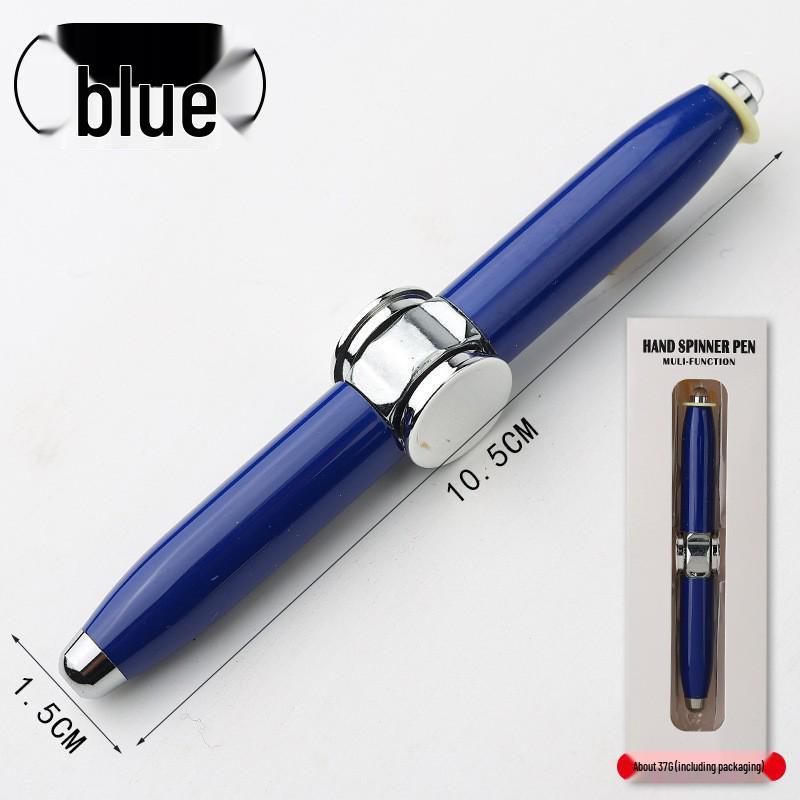 

Металлическая светящаяся вращающаяся ручка-спиннер: Гаджет для снятия стресса в стиле TikTok