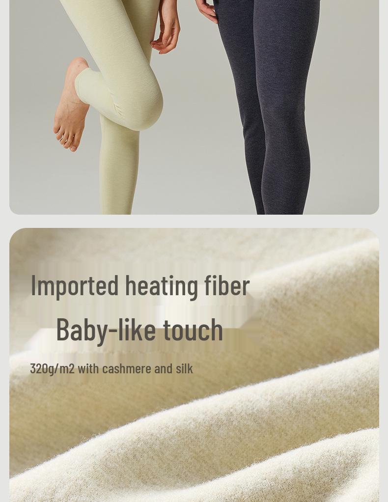 Set di Biancheria Intima Calda Foderata in Pile per Coppia: Calzamaglia Extra Spessa e Maglie a Manica Lunga in Cotone e Lana per Autunno e Inverno.
