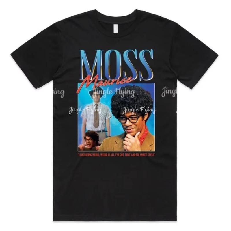 Moss Homage T-shirt Tee Top Roy Jen It Nerd Geek Tv Show Retro 90's Vintage
