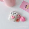 Smiley Face Powder Love AirPods 1/1st Generation Earphone Case Pro1 Bluetooth Protective Case Is Suitable for Apple Candy Color 1st Generation