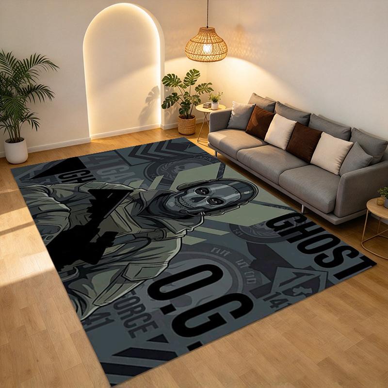 Ghost Force Living Room Nonslip Area Rug Soft Carpet For Bedroom Game Playroom Sofa Office Home Decor Doormat Christmas Gift C9291609