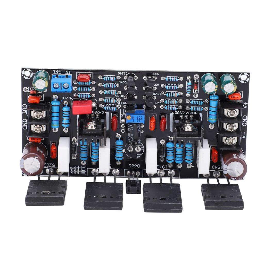 Power Amplifier Board Single Channel for  Audio Components 200W 1943+5200 DC±20-90V