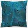 Peacock Feather Pattern Pillowcase Interior Decoration Office Living Room Home Pillowcase
