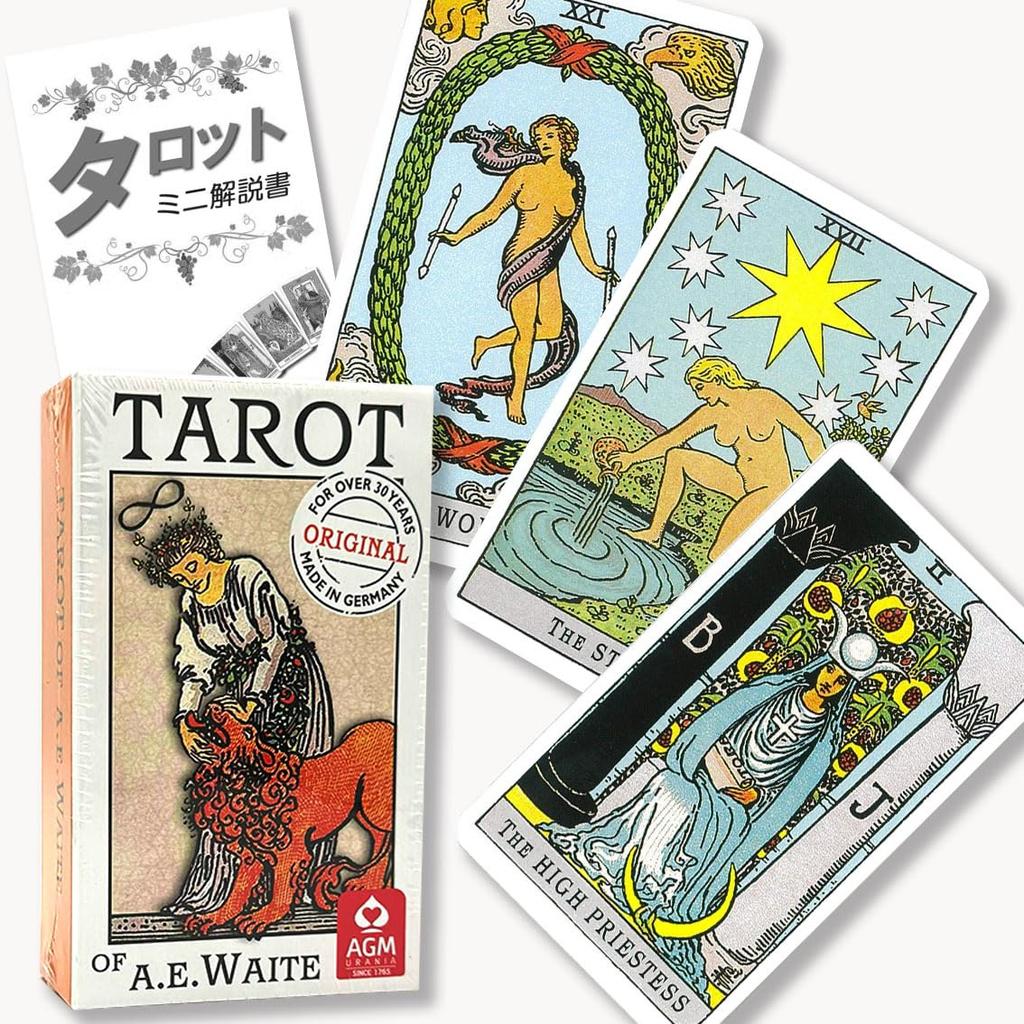 Tarot Premium Standard Tarot of Waite Premium Standard Tarot fortune telling method Japanese instruction manual included Authentic tarot cards 78