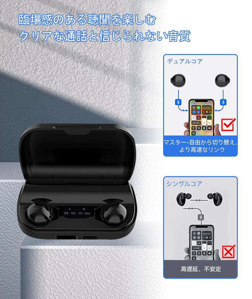 Bluetooth Sleep Headphones for Painless Wireless Bluetooth Long Automatic Fully Bluetooth HiFi Sound Touch LED IPX5 Single or Separate Compatible with