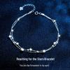 S925 Silver Double-Layer Star Frosted Bead Bracelet for Women - Simple Jewelry Gift for Christmas or Valentine's Day