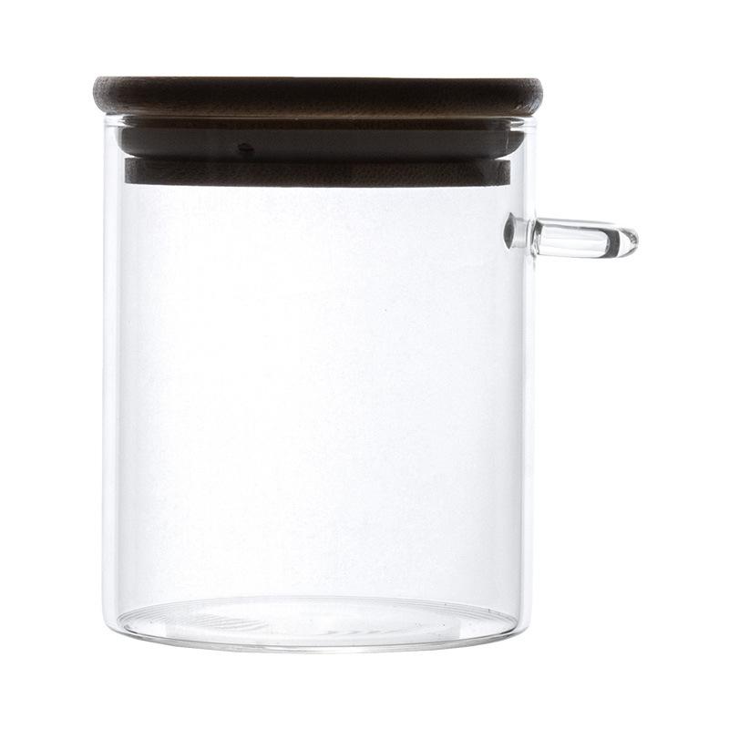 Glass Sealed Jar, Coffee Bean Storage Jar, Simple And Practical Tea Jar With Lid Spoon, Kitchen Seasoning Jar, Storage Jar