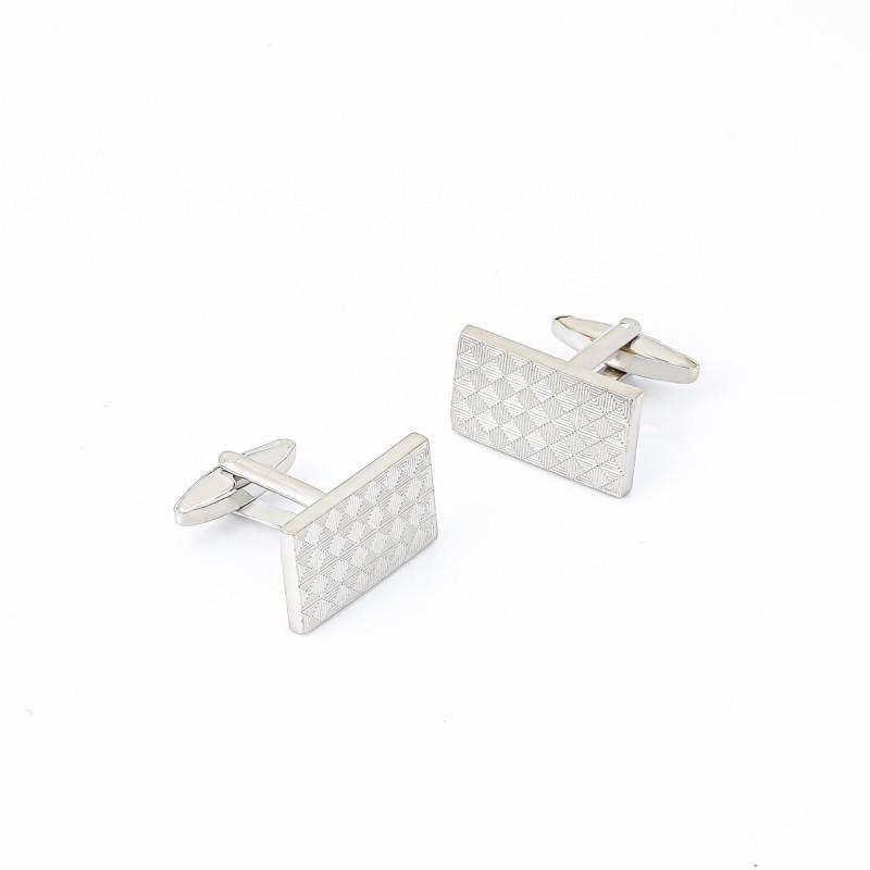 New Rectangular Patterned All Copper Metal Cufflinks Men s French Shirt CL-0464