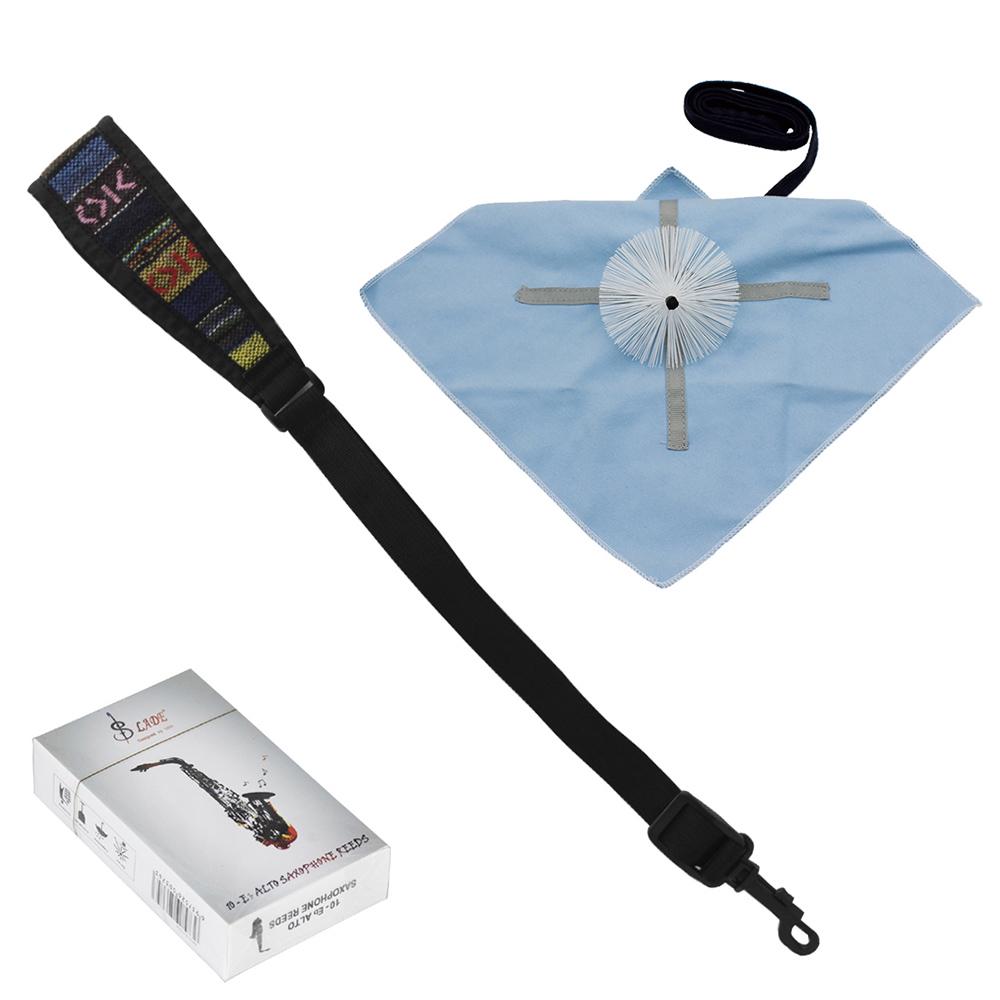 Buy 3 Saxophone Sax Accessories Including Cleaning Cloth+Sax Neck Strap