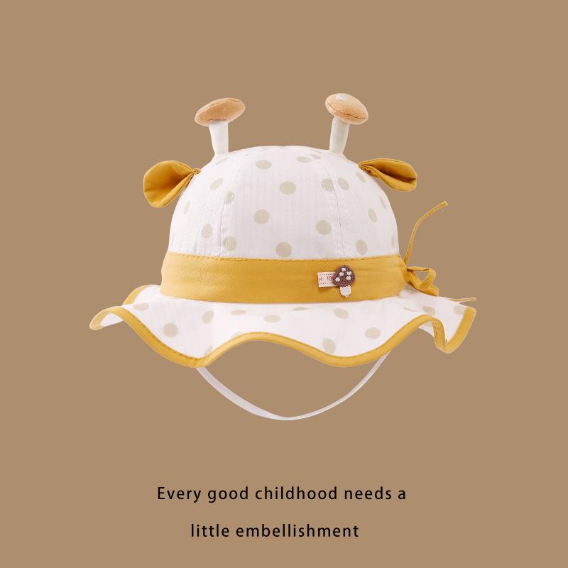 Infant and Toddler Fisherman Hat Spring and Autumn Cute Baby Super Cute Sunbath Hat Boy and Girl Sun Protection Versatile Hat Fashionable