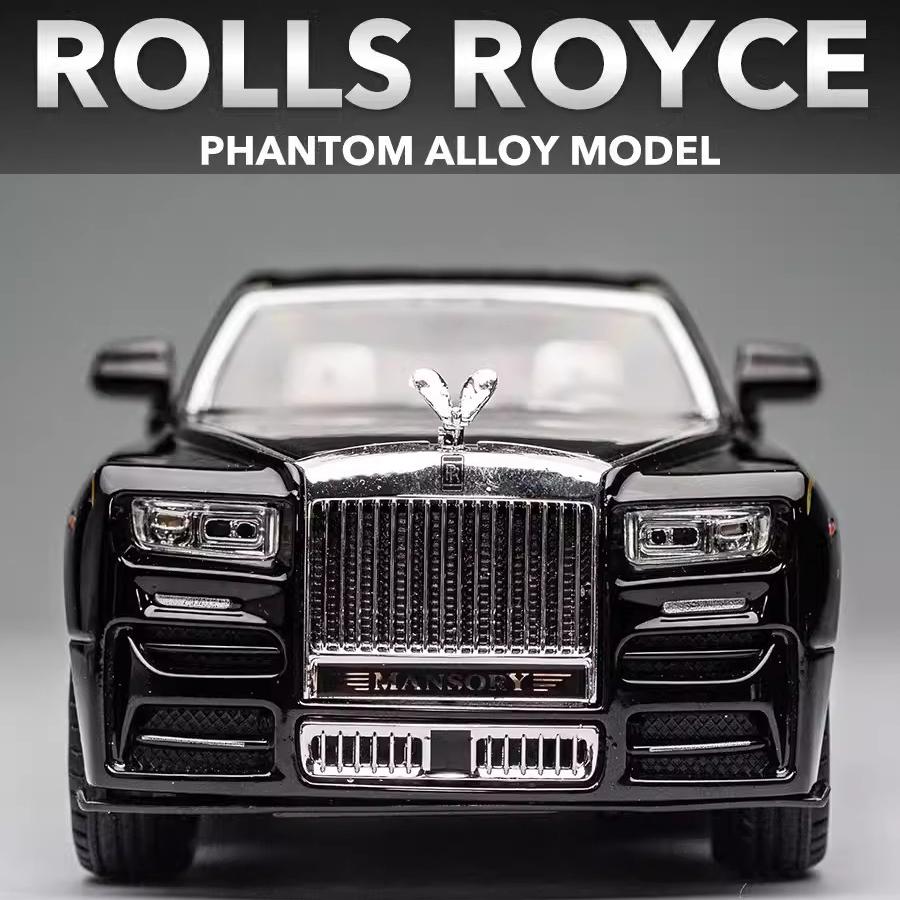 1/24 Rolls Royce Phantom Diecast Spielzeugautos Modell Simulierte Rückzieh Limousine Zinklegierung Metall Spielzeugauto für Kinder Geschenke Sammlung