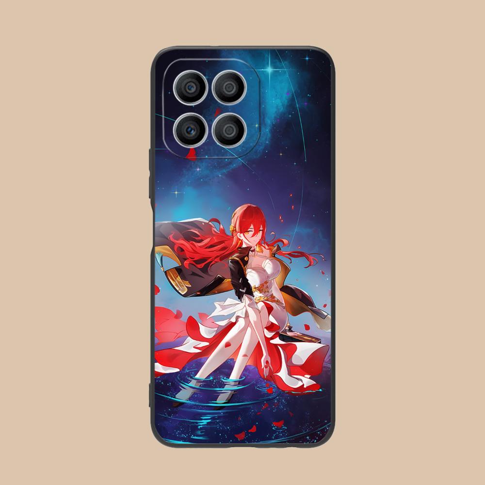 HSR Himeko Matte TPU Mobile Phone Case for Honor 90 80 70 60 50 30 20 10 9 8 7 Pro S SE Lite 5G Colorful Printing Cover