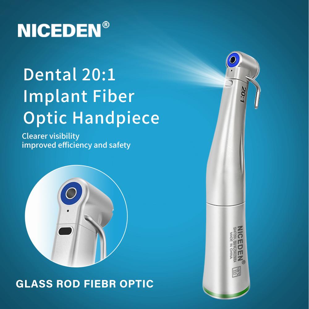 

Наконечник для хирургической имплантации NICEDEN 20:1 Уменьшение оптического внешнего и внутреннего крутящего момента охлаждения : 80 Нсм макс.: 2000 мин-1 with LED