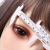 Portable 80mm Plastic Eyebrow Measuring Vernier Caliper Tattoo Microblading Caliper Ruler Permanent Makeup Measurement Tools