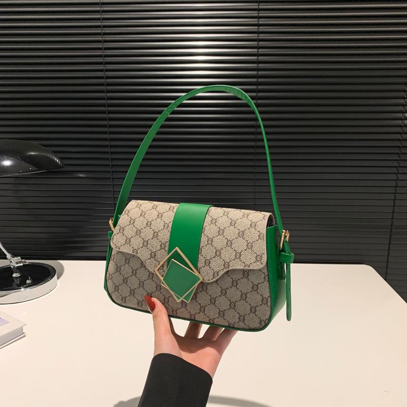 Fashion Casual Women's Small Square Bag Summer Niche Design Retro 2025 Personality Foreign Style Shoulder Portable Women's Bag