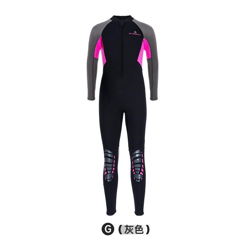 Kids 2.5mm Neoprene Wetsuit Full Body Long Sleeve Snorkeling Surfing Swimming Warm Water Sports