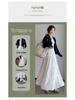 Women's White High-Waist A-line Long Skirt - 2026 Spring/Autumn Collection