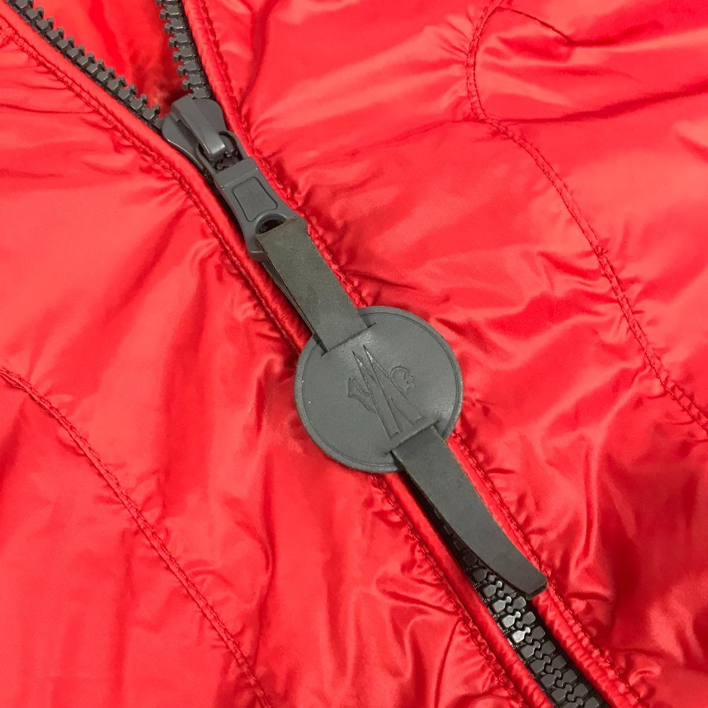 MONCLER Hooded HEVER GILET Apparel Sleeveless Down vest down / Nylon Red
