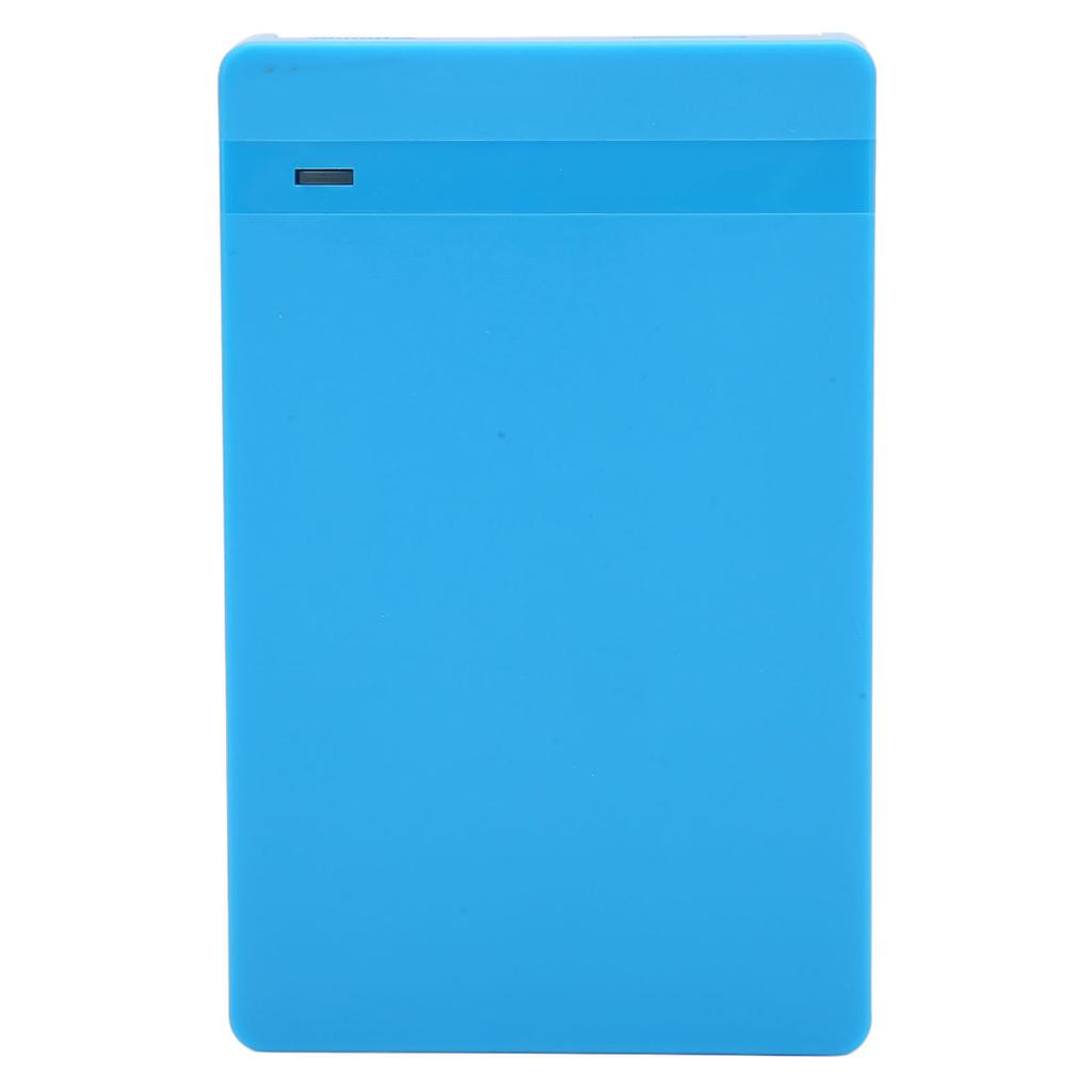 2.5in Hard Drive Enclosure USB3.0 Plug and Play Mobile HDD Enclosure External HDD Case Adapter for Windows for OS Blue