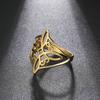Creative Party Ring Electroplating Dress Up Fine Workmanship Witch Knot Stainless Steel