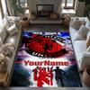 Manchester Personalized Name Floor Mat Design for Game Room Kitchen Outdoor Hallway Anti-slip Rug Office Home Decor Gift for Festivals