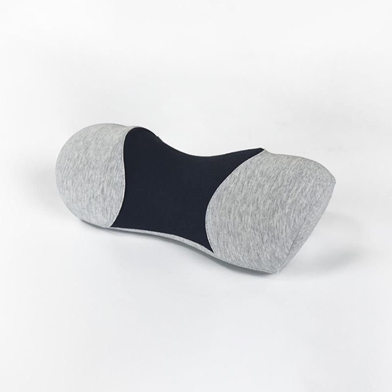 Cross-Border Memory Foam Cervical Pillow with Reverse Bow Stretching and Pure Cotton Cover - Portable Neck Support Pillow