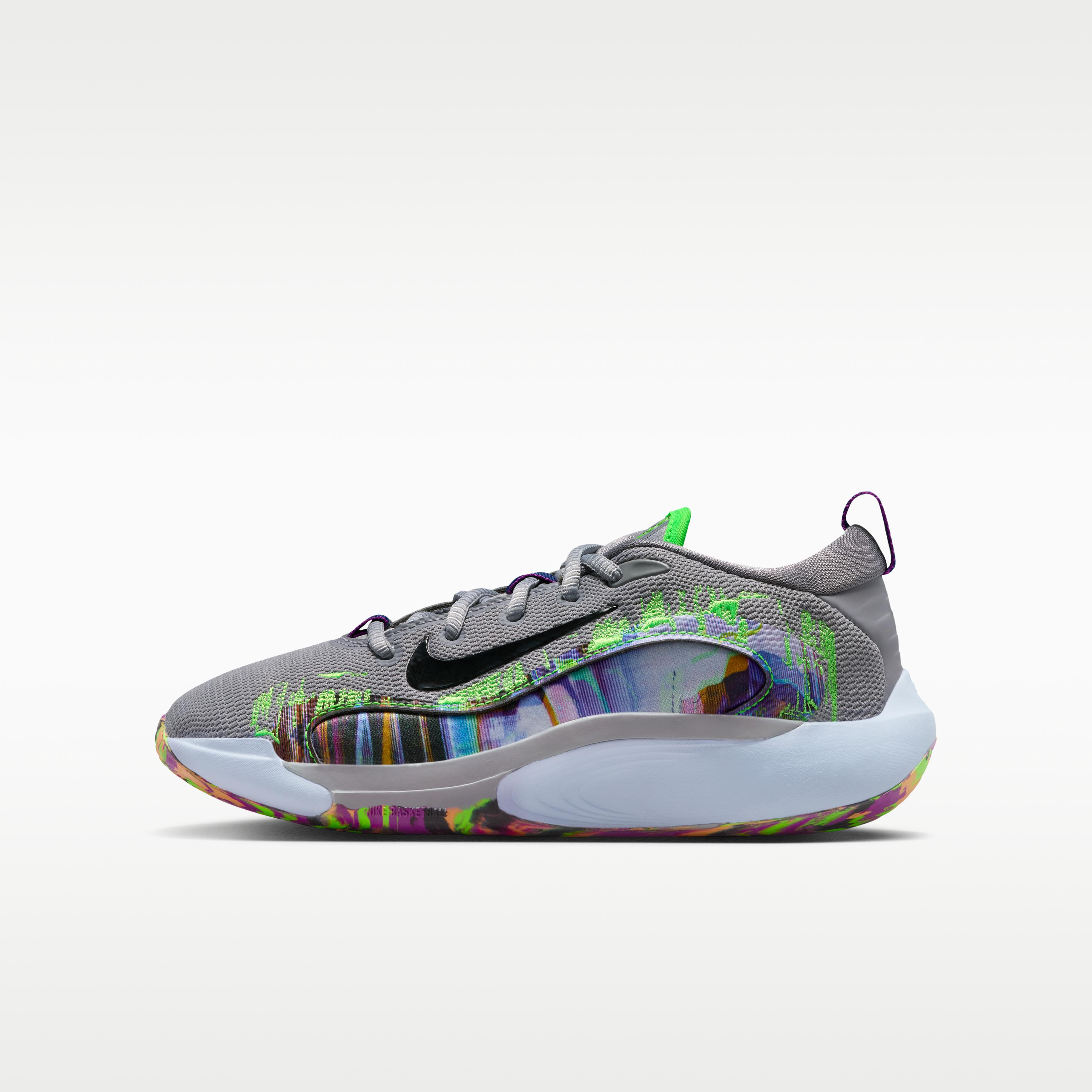 Nike IsoFly Grey Vivid Purple Green Strike (GS) 32