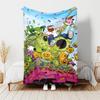 1pc Blanket Plants vs. Zombies Print Design, Lightweight Blanket for Sofa, Bed- Soft &Warm, Gift for All Seasons like Christmas, Halloween