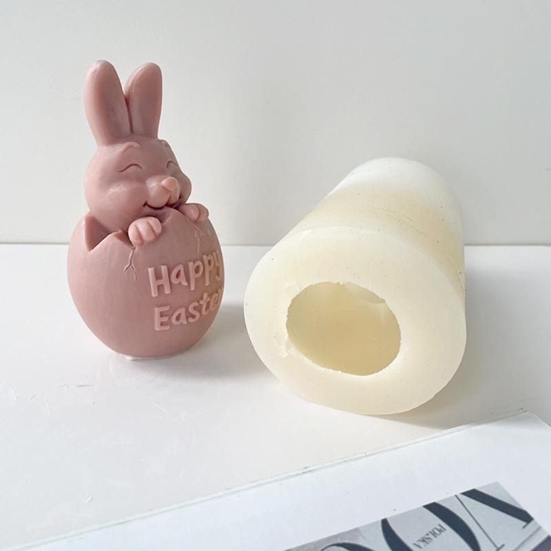 Ostereier Silikonform Kerzenform Antihaft Leicht zu entformen zum Herstellen von Kerzen Seife Osterparty Dekoration Gips Basteln