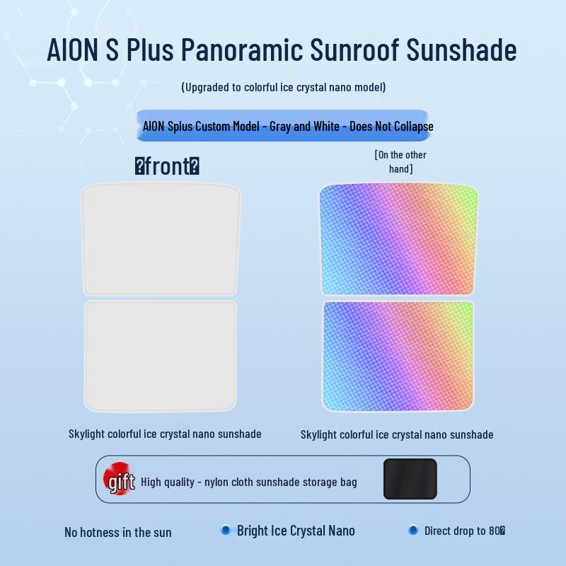 AION LX/S/V/Yplus/SMAX Haobo Hyper GT Color-Changing Ice Crystal Sunroof Sunshade Curtain